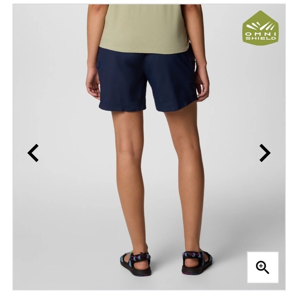 Columbia Blue Cargo Shorts with Elastic Waistband - Picture 6 of 12